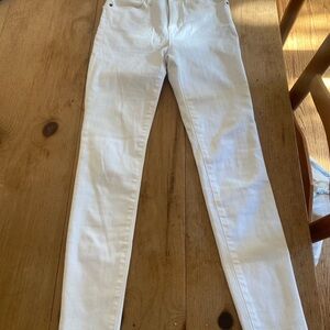 Frame Denim White Le High Skinny Jeans